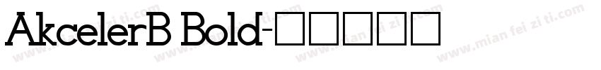 AkcelerB Bold字体转换